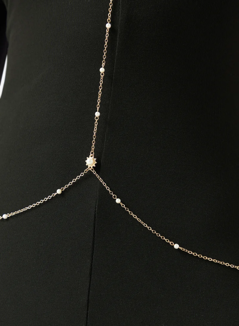 ELLA Diamonte Rhinestone Embellished Body Chain